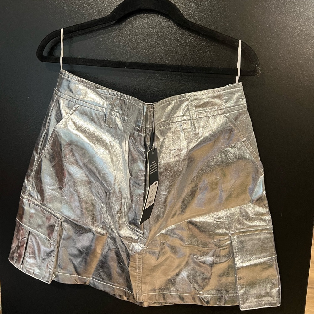 Fashion nova Silver Skirt